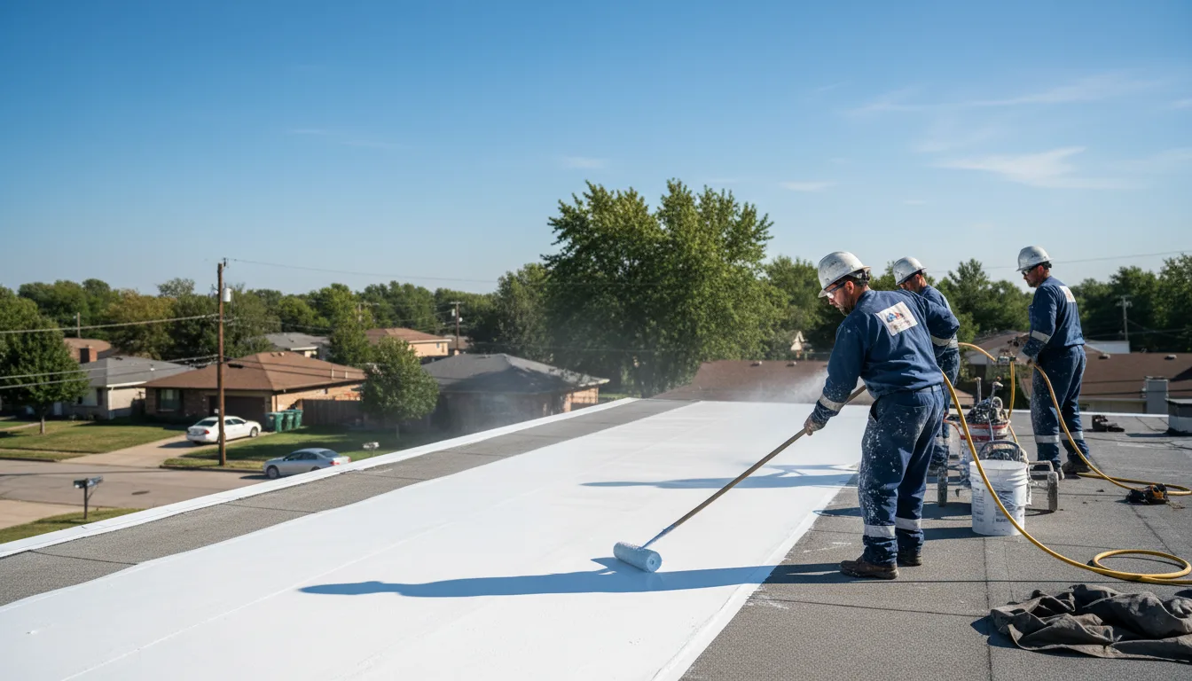 Commercial roof coating in Travelers Rest, SC near me
